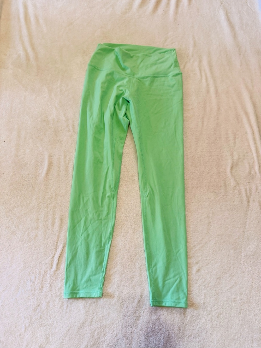 High-Rise Lime Green Stretch Leggings